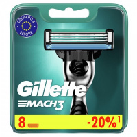 Кассеты Gillette MACH 3/8 КАР          