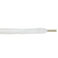 Шнурки плоские белые, ШИРОКИЕ, REGULAR, 90см
