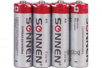Батарейка SONNEN LR06/АА/пальчиковые /солевые *4 цена за шт. 451097
