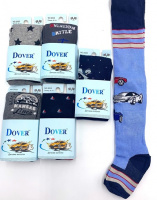 Колготки детские д/мальч. Dover 2023 с рис. ассорти х/б 85% р.  92-98 РАСПРОДАЖА !!!