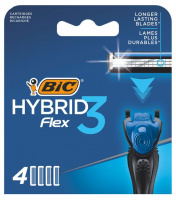 Станки БИК 3 FLEX Hybrid Станок муж. + 4 лезвия /921456