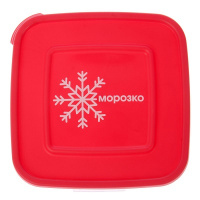 Контейнер для заморозки 1,0л квадро "Морозко" 14,5х14,5х7,5см 67006 /Полимербыт