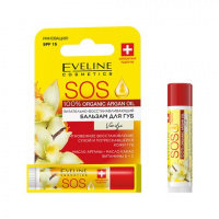 EVELINE Бальзам для губ питательно-восстанавливающий ARGAN OIL SOS "Vanilla" 75 г