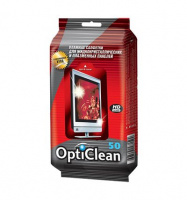 Влажные салфетки чистящие OPTICLEAN для плазменных панелей и жидкокристалических экранов телевизоров (50шт.)\ 30 48159/20154