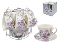 Сервиз чайный фарфор на м/подст. (12 пр.) Lavenir 220 мл, 14 см, C03-192 12M /2765