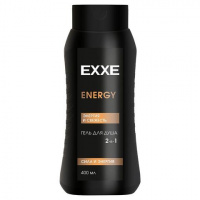 EXXE Гель д/душа Мужской 2в1 ENERGY Сила и энергия 400 мл + 
