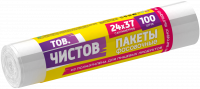 Пакеты для хранения продуктов Тов. Чистов (ПНД 5 мкм, 100 штук 24*37)