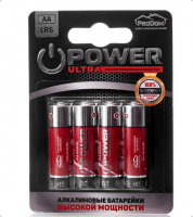 Батарейка ProDom Power ultra AA/LR6 4шт/цена за блистер 4127