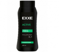 EXXE Гель д/душа Мужской 2в1 ACTIVE Свежесть и энергия Тонизирующий 400 мл +