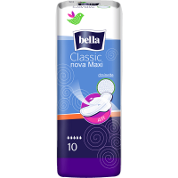 БЕЛЛА Classik Nova Maxi drainette (с/крыл) 10 шт СИНИЕ/6823
