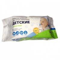 Влажные салфетки Детские 120шт Светофор, с крышкой 