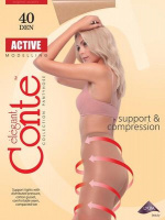 CONTE Active 40 natural/натуральный 4(L) колготки  РАСПРОДАЖА !!!