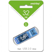 Флешка/ USB накопитель 32GB Glossy series/Синий Smartbuy 512775 /2173/4109
