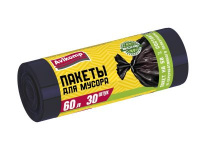 Мешки для мусора Avikomp  60л Стандарт черные (ПСД 9 мкм, 30 штук)