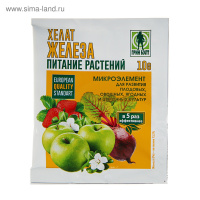ХЕЛАТ Железа, Удобрение для растений д/питания, пак 10гр 04-507/8253 Новая цена