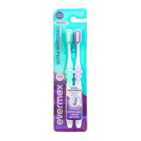 Зубная щетка EVERMEX Ultra Whitening 1+1 средней жесткости 2 шт 