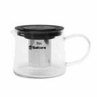 Чайник заварочный 1,0 л боросиликатное SA-TP02-1000