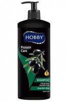 Hobby Шампунь для волос Protein Care "Черная олива" 1000 мл 