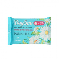 Day Spa Влажные салфетки антибактериальные "Ромашка" 15 шт 