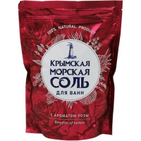 Соль для ванн  Селена Крымская морская соль 1100г Роза КС-99