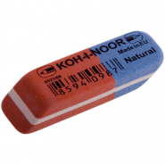 Ластик Koh-I-Noor "Blue Star" 80, скошенный, комбинированный, натуральный каучук, 41*14*8мм ш/к 6521/80