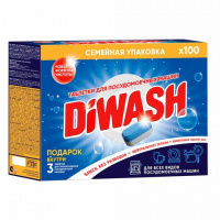DiWash Таблетки для посудомоечных машин 100 шт 