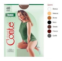 CONTE Tango 40 nero/черный 2 колготки РАСПРОДАЖА !!!
