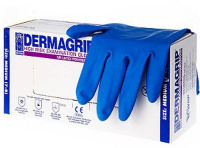 ПЕРЧАТКИ резин.Dermagrip Sсиние (в короб.) 25 пар/ЦЕНА ЗА КОРОБКУ