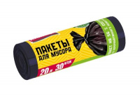 Мешки для мусора Avikomp  20л Стандарт чёрные (ПНД  6 мкм, 30 штук )