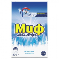 Миф Стиральный порошок для ручной стирки "Морозная свежесть", 400 г